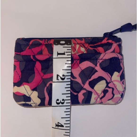 Vera Bradley navy blue and pink coin purse - Picture 6 of 7
